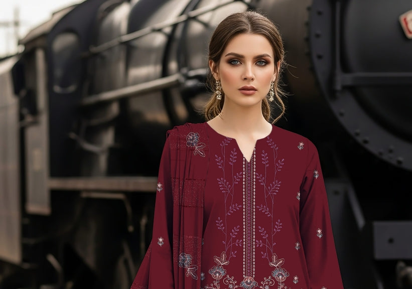 JAHAN AARA BY MAH E MEER VOL:- 14 DORIA DHANAK (UNSTITCHED)