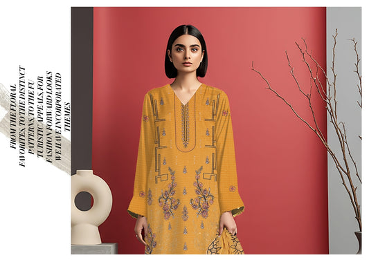 UNSTITCHED VISCOSE   HAAJRA BY MAH_E_MEER   VOL:- 03