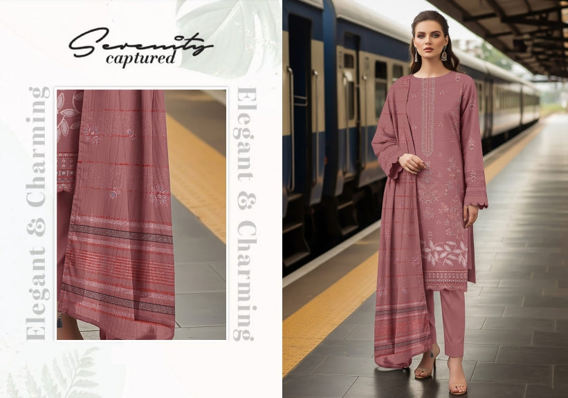 JAHAN AARA  BY MAH E MEER  DORIA DHANAK VOL:-14  (UNSTITCHED)