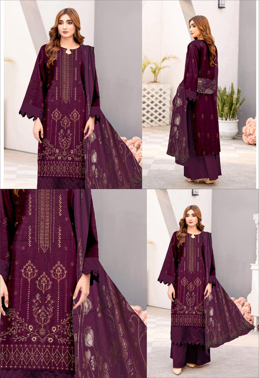 3PC VISCOSE UNSTITCHED