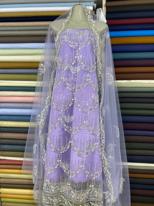 EMBROIDERED CUT DANA WORK NET