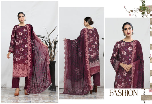 ABiHA  BY DUR E FISHAN   VOL:- 02 VISCOSE (UNSTITCHED)