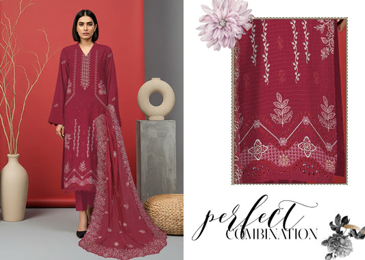 UNSTITCHED VISCOSE HAAJRA BY MAH_E_MEER   VOL:-03
