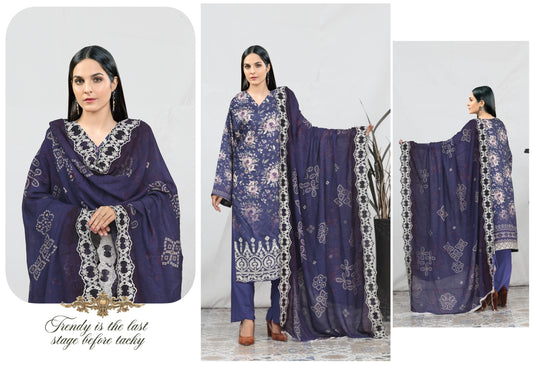 ABiHA BY DUR E FISHAN   VOL:- 02  VISCOSE (UNSTITCHED)
