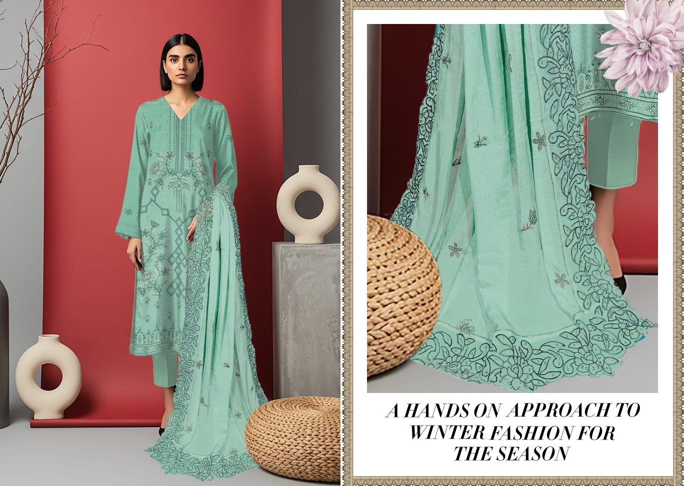 UNSTITCHED VISCOSE   HAAJRA BY MAH E MEER  VOL:-03